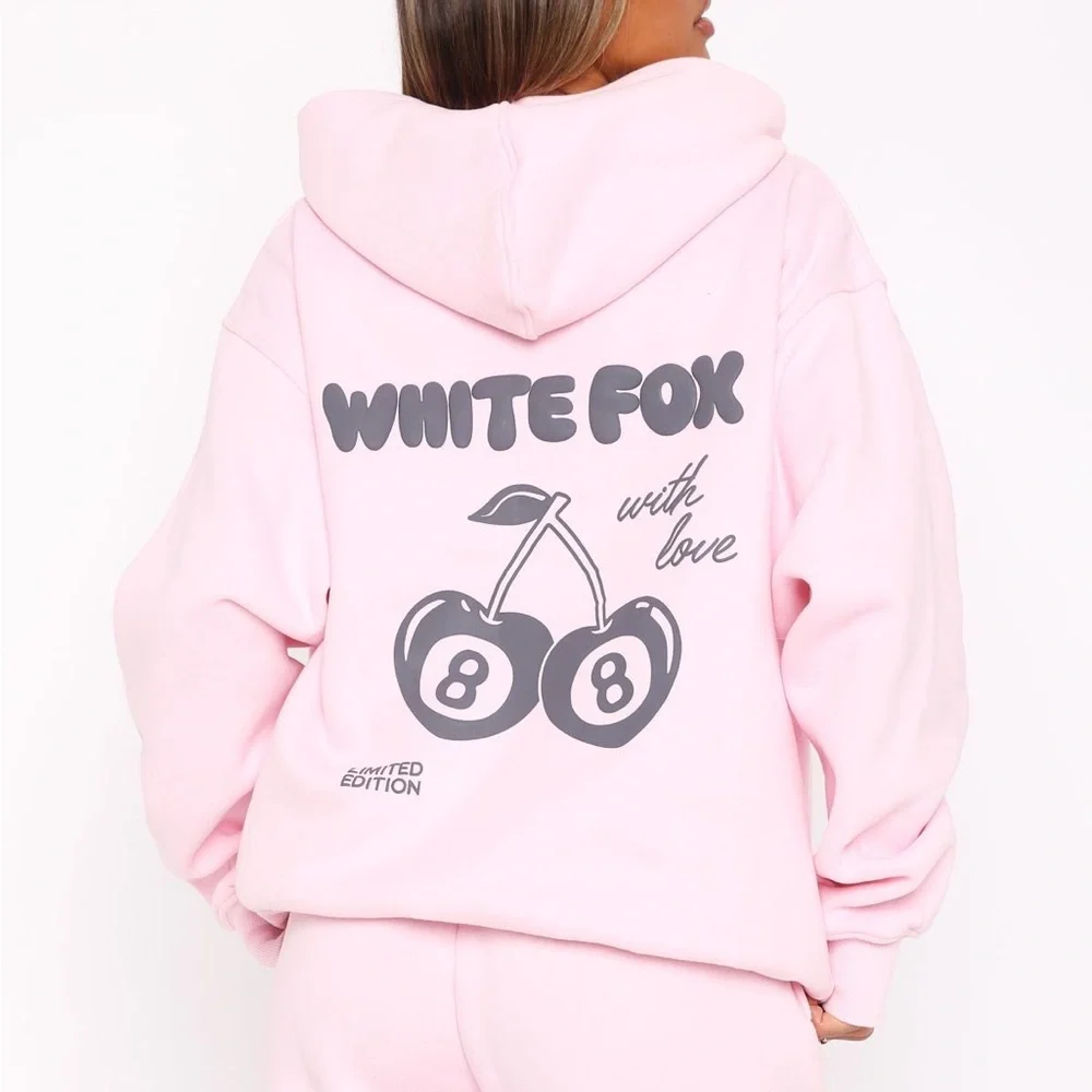 White Fox With Love In The Moment Oversized Hoodie - Picture 3 of 10